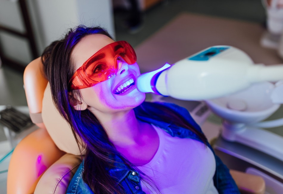 Behind Whitening Lamps