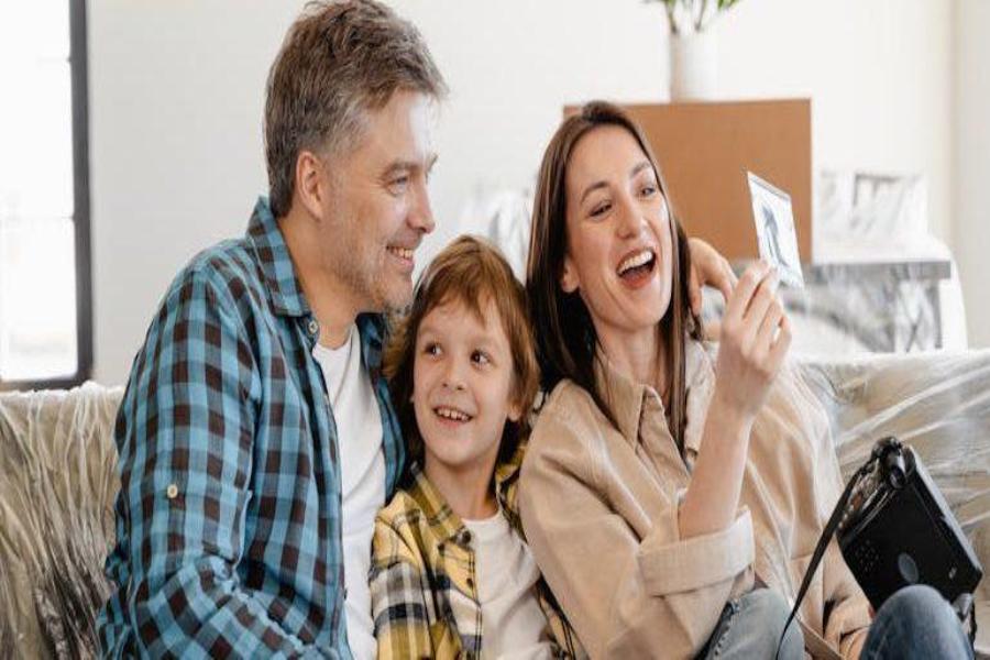 a family moving into a new home